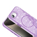 Apple iPhone 16E Uyumlu Kılıf Magsafe Şarj Özellikli Parlayan Simli Zore Okso Kapak - 3