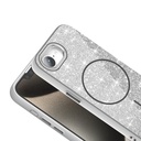 Apple iPhone 16E Uyumlu Kılıf Magsafe Şarj Özellikli Parlayan Simli Zore Okso Kapak - 4