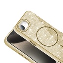 Apple iPhone 16E Uyumlu Kılıf Magsafe Şarj Özellikli Parlayan Simli Zore Okso Kapak - 5