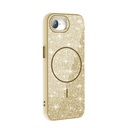 Apple iPhone 16E Uyumlu Kılıf Magsafe Şarj Özellikli Parlayan Simli Zore Okso Kapak - 10