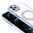 Apple iPhone 12 Pro Uyumlu Kılıf Pırlanta Taş Tasarımlı Magsafe Şarj Özellikli Zore Karetta Silikon Kapak - 2