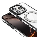 Apple iPhone 16 Pro Max Uyumlu Kılıf Pırlanta Taş Tasarımlı Magsafe Şarj Özellikli Zore Karetta Silikon Kapak - 10