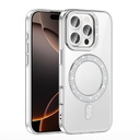 Apple iPhone 16 Pro Max Uyumlu Kılıf Pırlanta Taş Tasarımlı Magsafe Şarj Özellikli Zore Karetta Silikon Kapak - 11