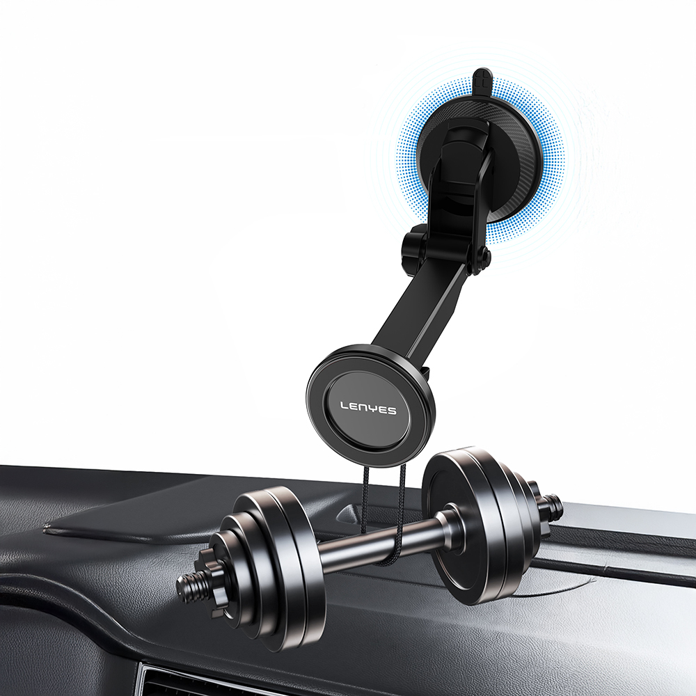 Lenyes CR184 360 Derece Dönebilen Teleskopik Vantuzlu Araç Telefon Tutucu - 4