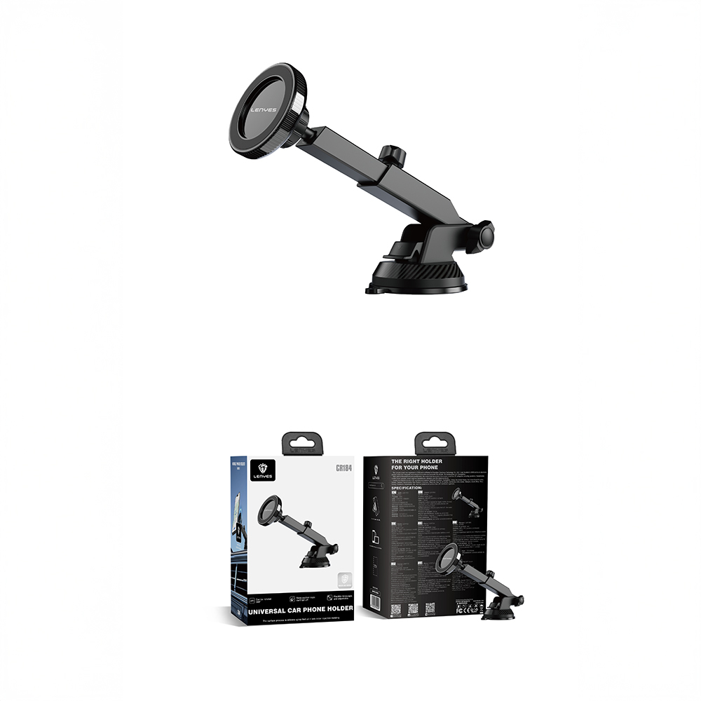 Lenyes CR184 360 Derece Dönebilen Teleskopik Vantuzlu Araç Telefon Tutucu - 8