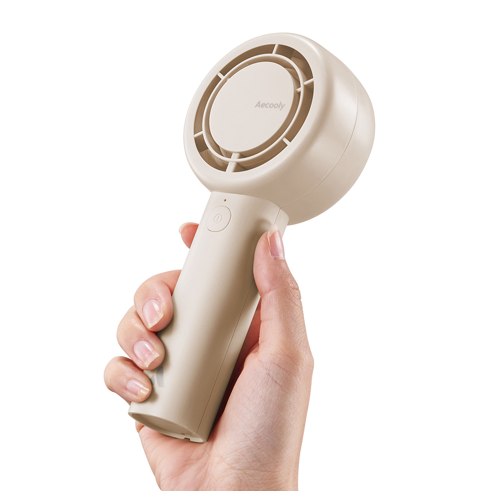Aecooly PB01 İç Spiralli Çift Halka Hava Akışı Teknolojili 5 Kademeli Portatif Soğutucu El Fanı - 1