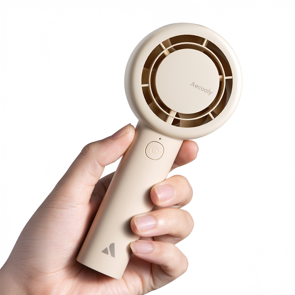 Aecooly PB01 İç Spiralli Çift Halka Hava Akışı Teknolojili 5 Kademeli Portatif Soğutucu El Fanı - 2