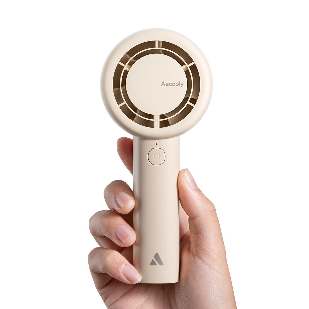 Aecooly PB01 İç Spiralli Çift Halka Hava Akışı Teknolojili 5 Kademeli Portatif Soğutucu El Fanı - 3