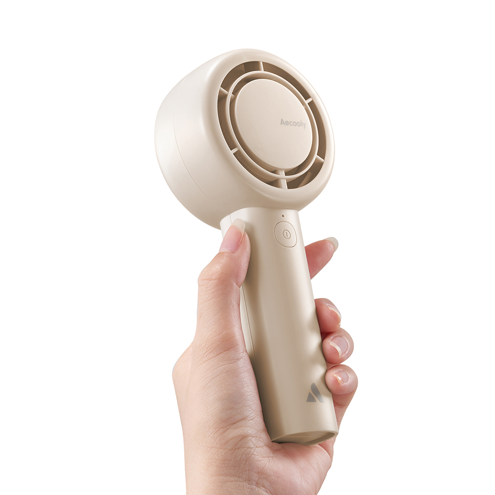 Aecooly PB01 İç Spiralli Çift Halka Hava Akışı Teknolojili 5 Kademeli Portatif Soğutucu El Fanı - 4