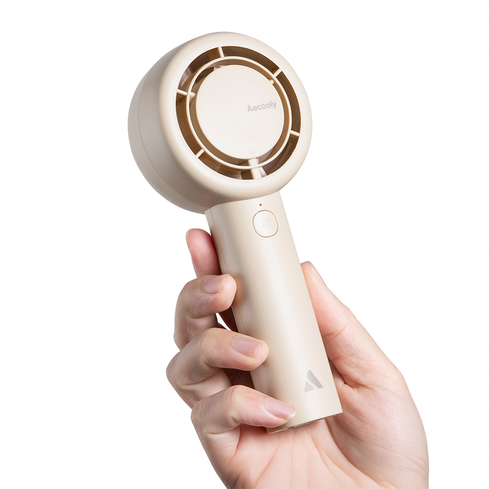 Aecooly PB01 İç Spiralli Çift Halka Hava Akışı Teknolojili 5 Kademeli Portatif Soğutucu El Fanı - 5
