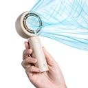 Aecooly PB01 İç Spiralli Çift Halka Hava Akışı Teknolojili 5 Kademeli Portatif Soğutucu El Fanı - 6