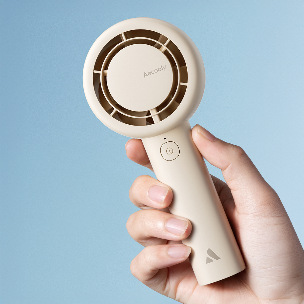 Aecooly PB01 İç Spiralli Çift Halka Hava Akışı Teknolojili 5 Kademeli Portatif Soğutucu El Fanı - 10