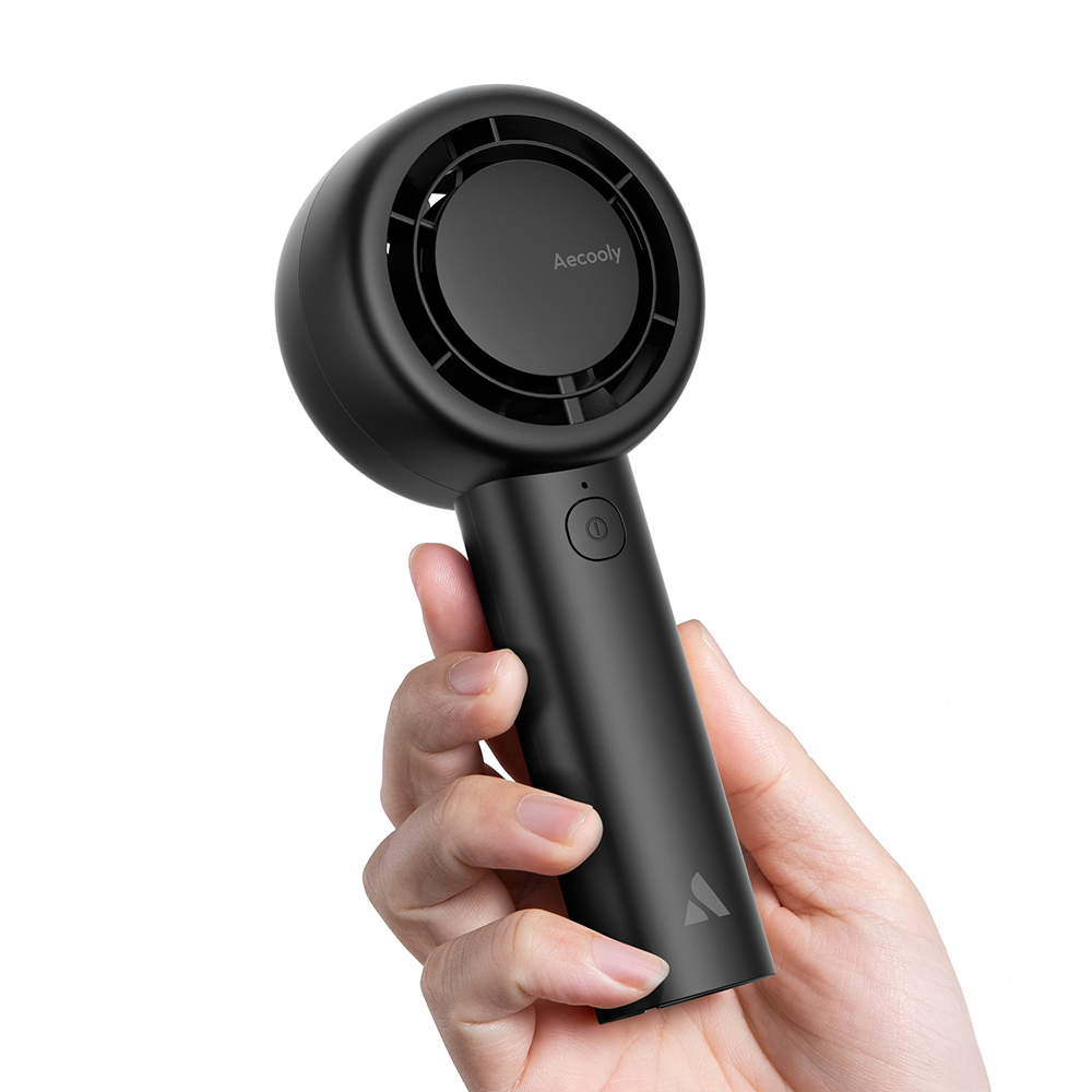 Aecooly PB01 İç Spiralli Çift Halka Hava Akışı Teknolojili 5 Kademeli Portatif Soğutucu El Fanı - 14