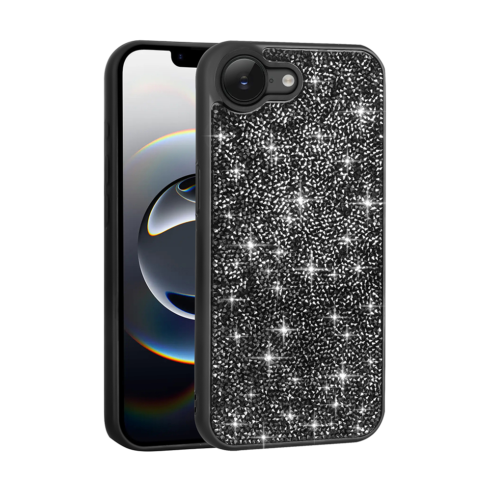Apple iPhone 16E Uyumlu Kılıf Parlak Taşlı Tasarım Zore Pırlanta Kapak - 1