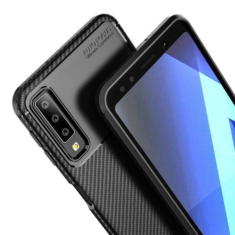Samsung Galaxy A7 2018 Uyumlu Kılıf Zore Negro Silikon Kapak - 5
