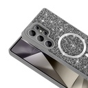 Samsung Galaxy S25 Ultra Uyumlu Kılıf Pırlanta Tasarımlı Magsafe Şarj Özellikli Zore Mozaik Silikon Kapak - 4