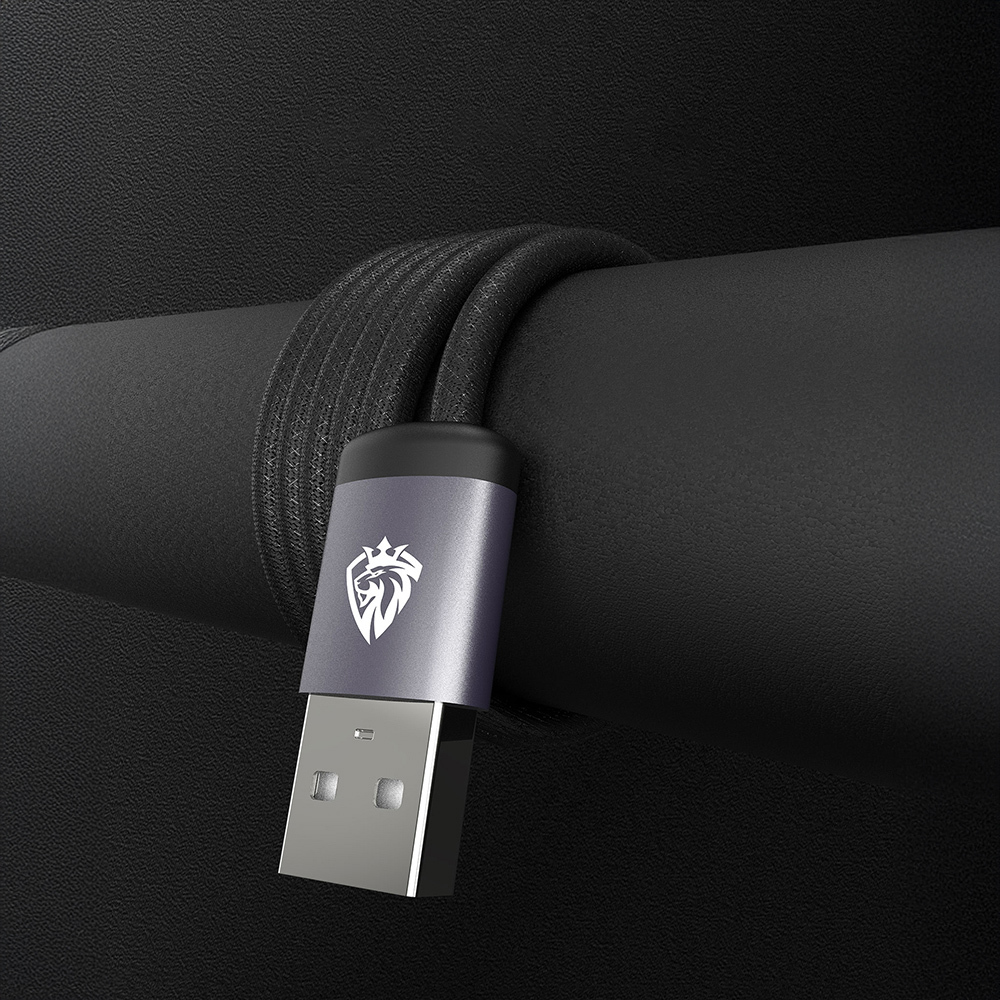 Lenyes LC537 USB-A to Micro Hızlı Şarj Özellikli Örgülü Data ve Şarj Kablosu 10W 1M - 3