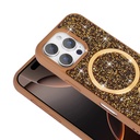 Apple iPhone 16 Pro Max Uyumlu Kılıf Pırlanta Tasarımlı Magsafe Şarj Özellikli Zore Mozaik Silikon Kapak - 5