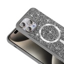 Apple iPhone 14 Pro Max Uyumlu Kılıf Pırlanta Tasarımlı Magsafe Şarj Özellikli Zore Mozaik Silikon Kapak - 4