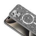 Apple iPhone 15 Pro Uyumlu Kılıf Pırlanta Tasarımlı Magsafe Şarj Özellikli Zore Mozaik Silikon Kapak - 6