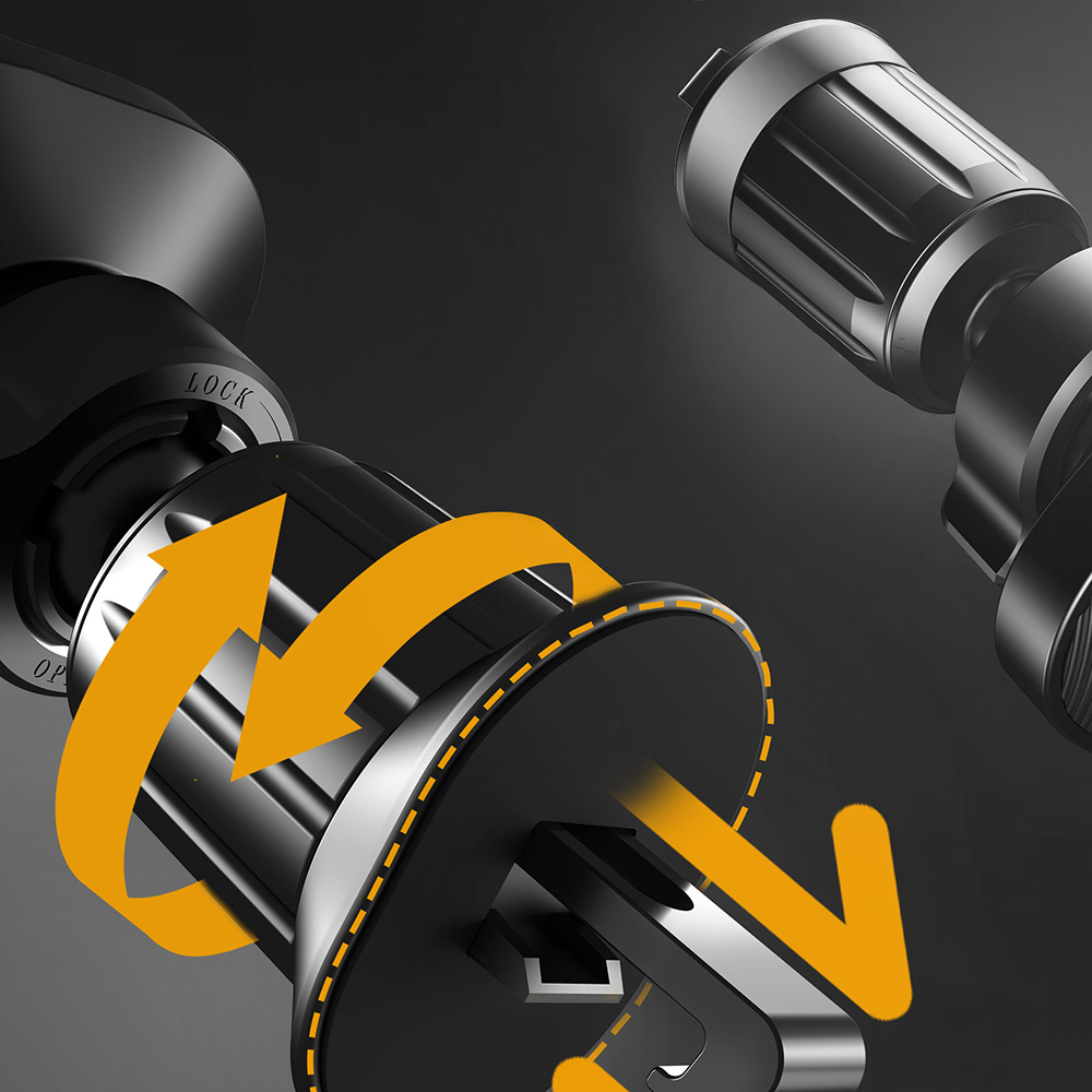 Lenyes CR193 Havalandırma Tasarım Magnetik Araç Telefon Tutucu - 4