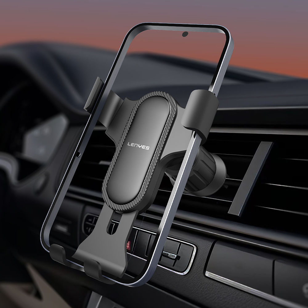 Lenyes CR181 360 Derece Dönebilen Havalandırma Tasarımlı Araç Telefon Tutucu - 3