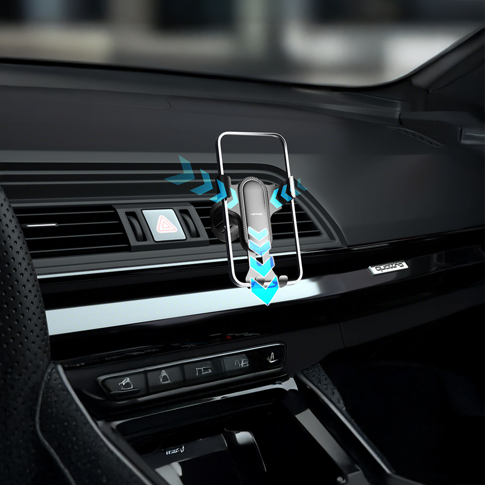 Lenyes CR181 360 Derece Dönebilen Havalandırma Tasarımlı Araç Telefon Tutucu - 4