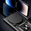 Xiaomi Redmi Note 14 Pro Plus Uyumlu Kılıf Magnetik Standlı Kamera Korumalı Zore Sürgülü Vega Kapak