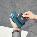 Apple iPhone 15 Pro Uyumlu Kılıf Magsafe Şarj Özellikli 1500D Aramid Fiber Pitaka Military-Grade Classic Serisi Black-Grey Twill Kapak - 34