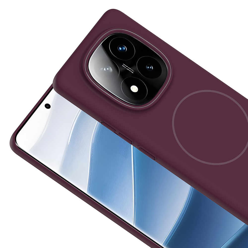 Xiaomi Redmi Note 14 Pro 4G Uyumlu Kılıf M-safe Şarj Özellikli Zore Ruby Sert Kapak - 6