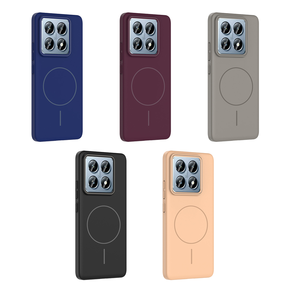 Xiaomi 14T Pro Uyumlu Kılıf M-safe Şarj Özellikli Zore Ruby Sert Kapak - 11