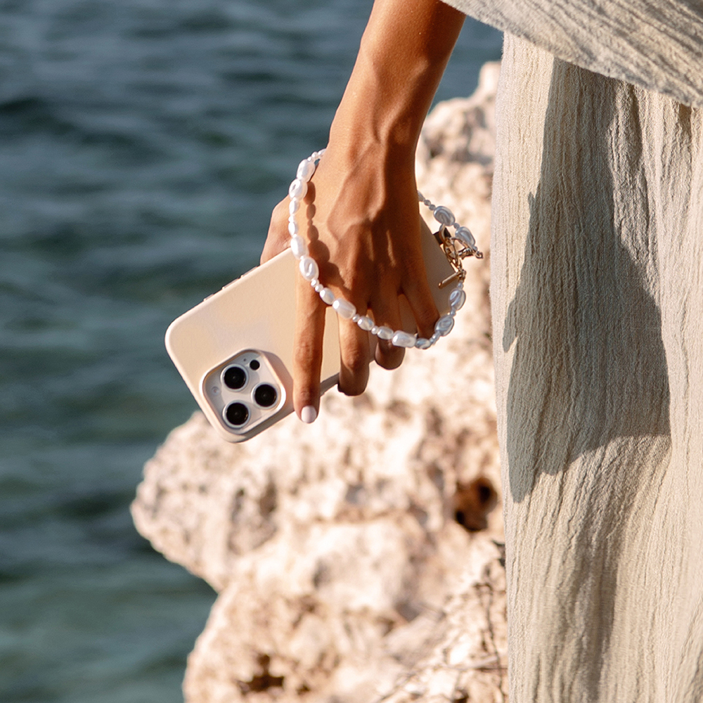 Coehl Perla Serisi İnci Tasarımlı Telefon Askı Aparatı - 5