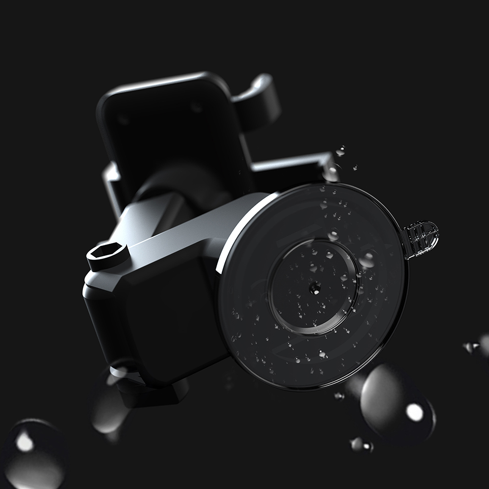 Lenyes CR195 Sarsıntı Önleyici 360° Derece Dönebilen Teleskopik Vantuzlu Tasarım Araç Telefon Tutucu - 6