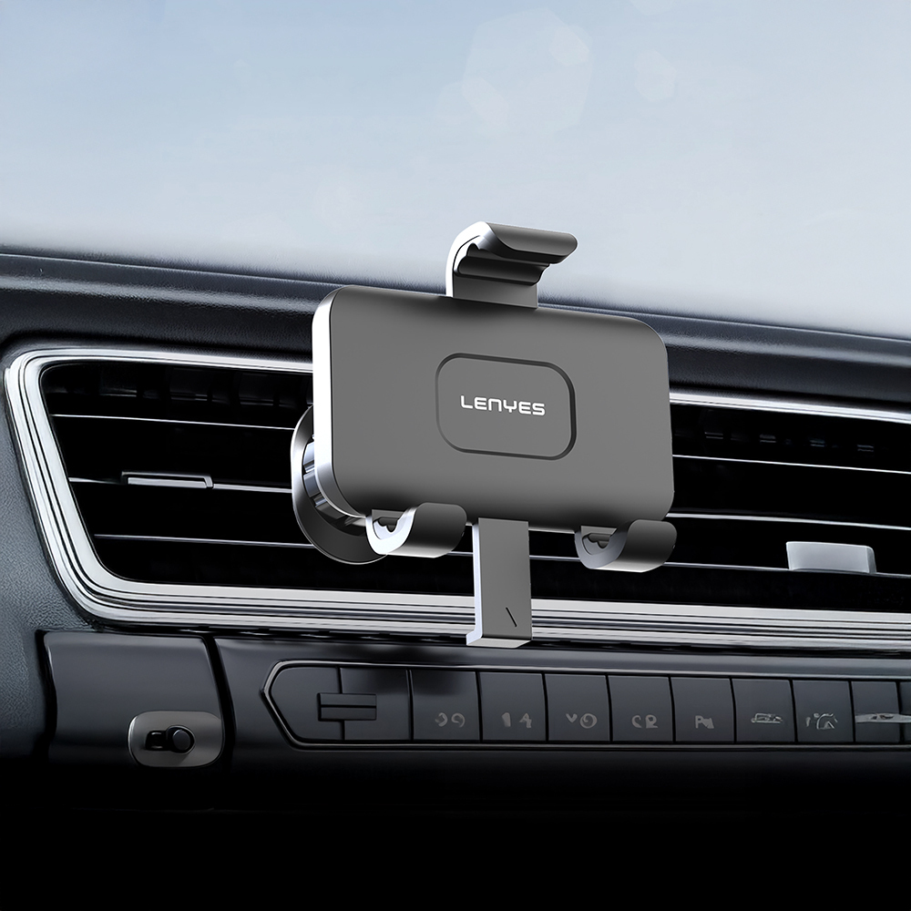 Lenyes CR196 360° Dönebilen Havalandırma Tasarım Araç Telefon Tutucu - 2