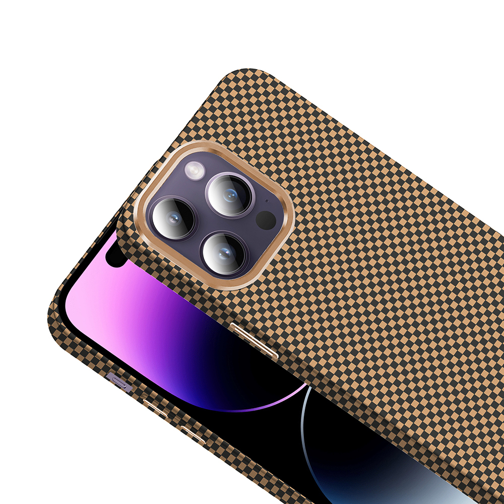 Apple iPhone 14 Pro Max Uyumlu Kılıf M-safe Şarj Özellikli Karbon Fiber Görünümlü Zore Gros Kapak - 4