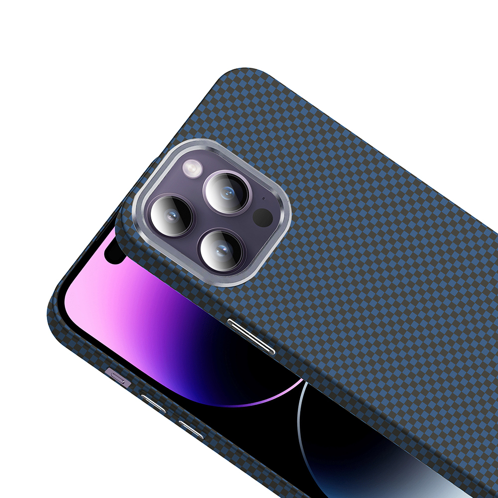 Apple iPhone 14 Pro Max Uyumlu Kılıf M-safe Şarj Özellikli Karbon Fiber Görünümlü Zore Gros Kapak - 10