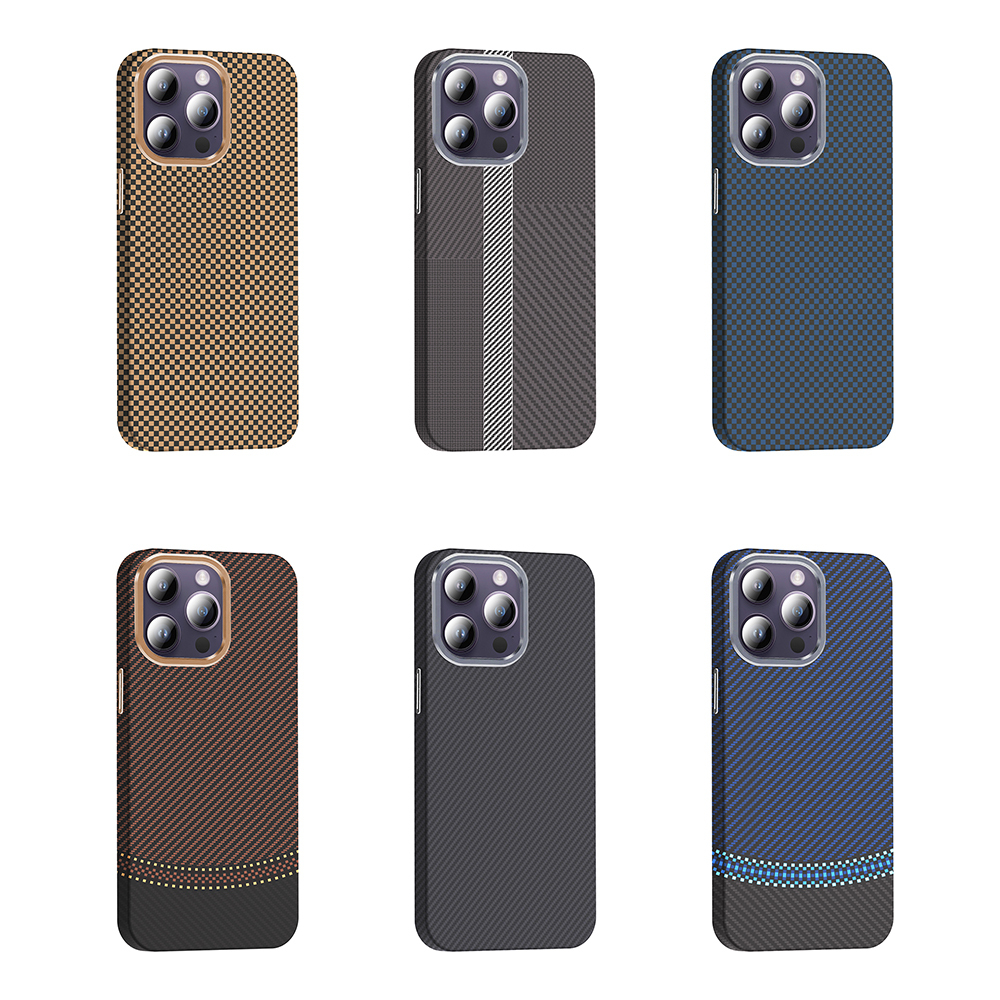 Apple iPhone 14 Pro Max Uyumlu Kılıf M-safe Şarj Özellikli Karbon Fiber Görünümlü Zore Gros Kapak - 13