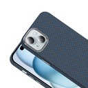 Apple iPhone 15 Uyumlu Kılıf M-safe Şarj Özellikli Karbon Fiber Görünümlü Zore Gros Kapak - 4