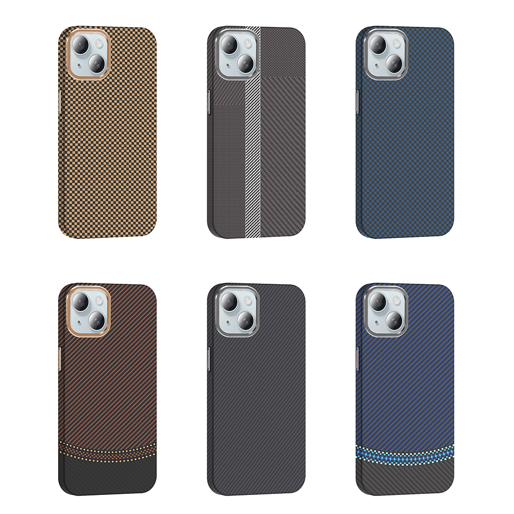 Apple iPhone 15 Uyumlu Kılıf M-safe Şarj Özellikli Karbon Fiber Görünümlü Zore Gros Kapak - 13
