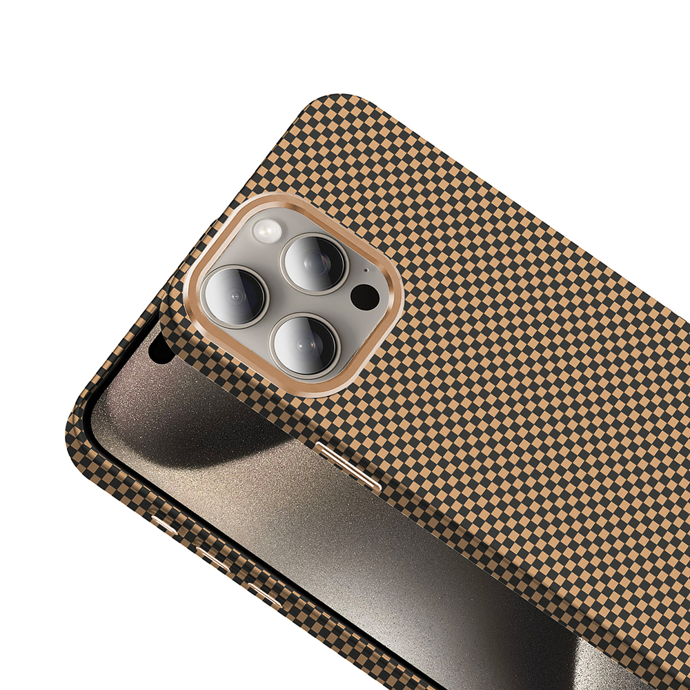 Apple iPhone 15 Pro Uyumlu Kılıf M-safe Şarj Özellikli Karbon Fiber Görünümlü Zore Gros Kapak - 13