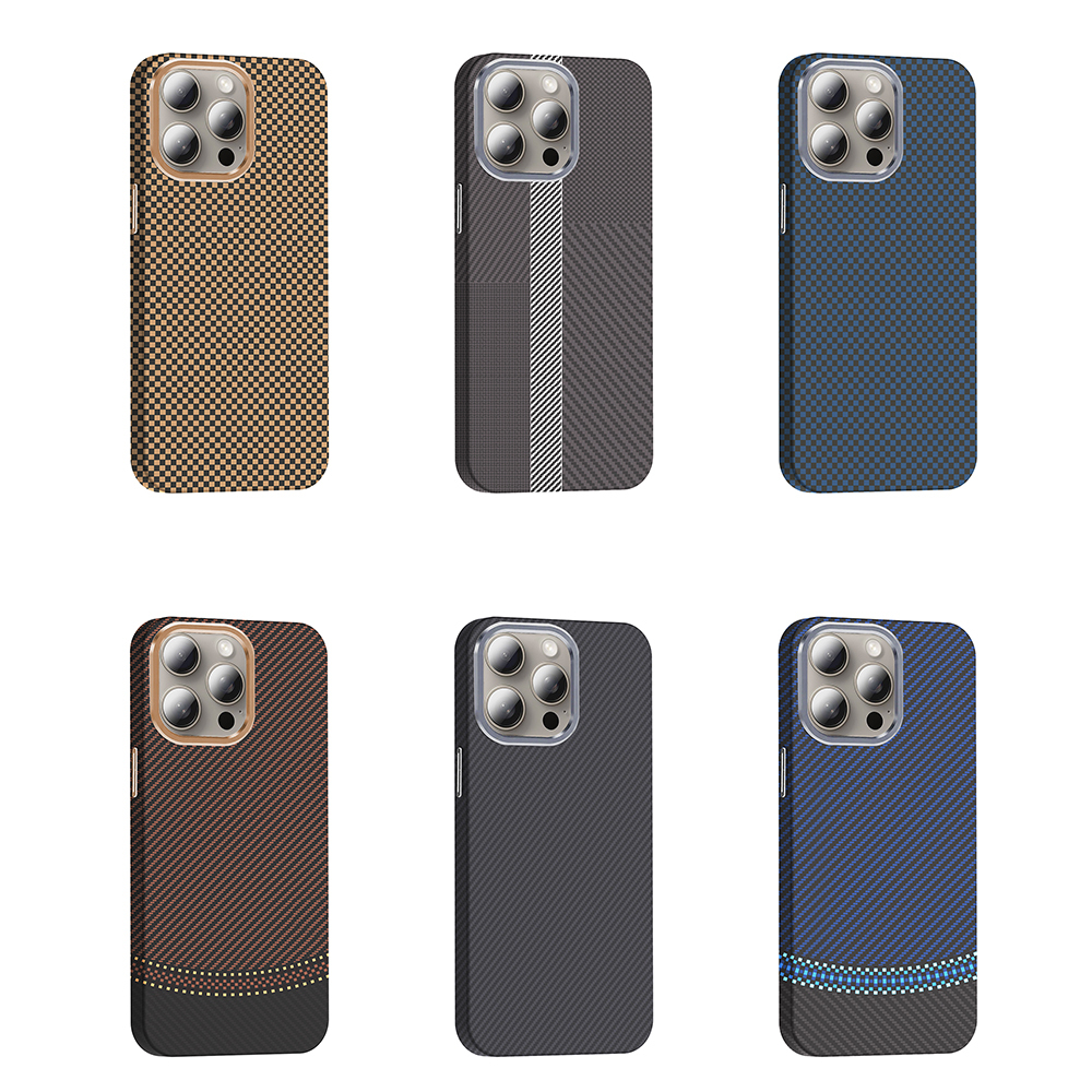 Apple iPhone 15 Pro Max Uyumlu Kılıf M-safe Şarj Özellikli Karbon Fiber Görünümlü Zore Gros Kapak - 11