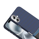 Apple iPhone 16 Plus Uyumlu Kılıf M-safe Şarj Özellikli Karbon Fiber Görünümlü Zore Gros Kapak - 6