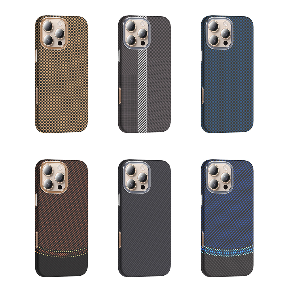 Apple iPhone 16 Pro Uyumlu Kılıf M-safe Şarj Özellikli Karbon Fiber Görünümlü Zore Gros Kapak - 13