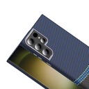 Samsung Galaxy S23 Ultra Uyumlu Kılıf M-safe Şarj Özellikli Karbon Fiber Görünümlü Zore Gros Kapak - 8