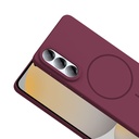 Samsung Galaxy S25 Uyumlu Edge Kılıf M-safe Şarj Özellikli Zore Ruby Sert Kapak - 4