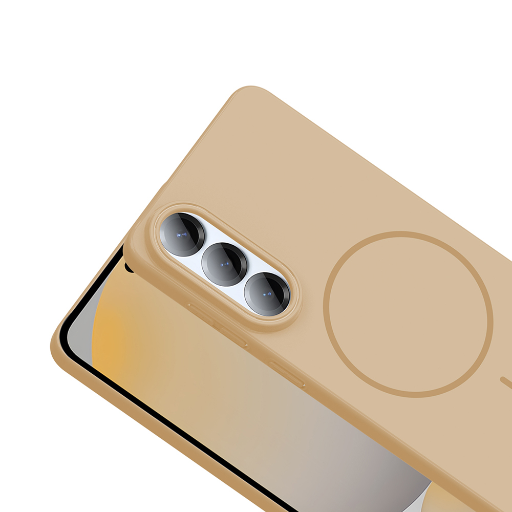 Samsung Galaxy S25 Uyumlu Edge Kılıf M-safe Şarj Özellikli Zore Ruby Sert Kapak - 8