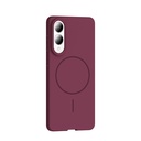 Samsung Galaxy S25 Uyumlu Edge Kılıf M-safe Şarj Özellikli Zore Ruby Sert Kapak - 3