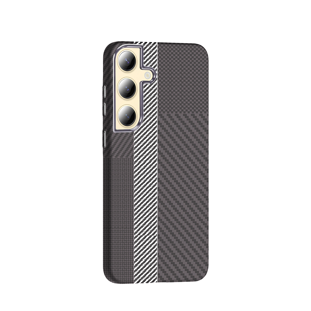 Samsung Galaxy S24 Uyumlu Kılıf M-safe Şarj Özellikli Karbon Fiber Görünümlü Zore Gros Kapak - 1