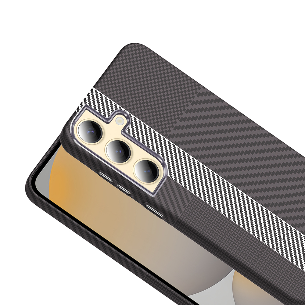 Samsung Galaxy S24 Uyumlu Kılıf M-safe Şarj Özellikli Karbon Fiber Görünümlü Zore Gros Kapak - 2