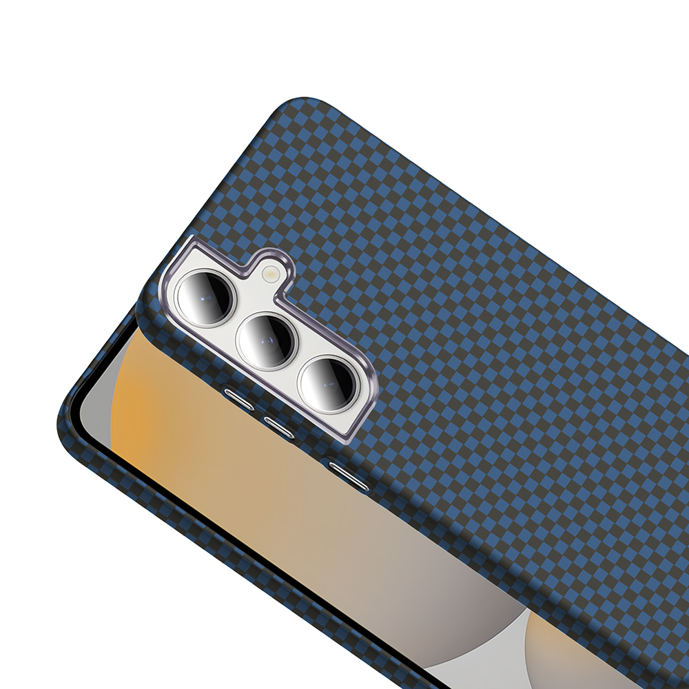 Samsung Galaxy S24 FE Uyumlu Kılıf M-safe Şarj Özellikli Karbon Fiber Görünümlü Zore Gros Kapak - 10